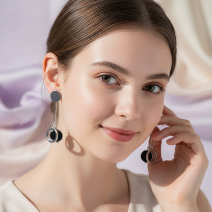 Silver Circle Dangles