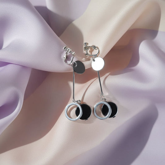 Silver Circle Dangles
