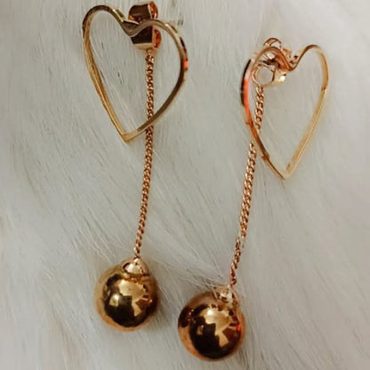 Golden Love Drop Earrings
