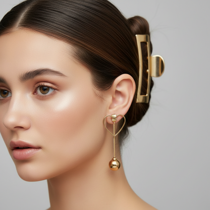 Golden Love Drop Earrings