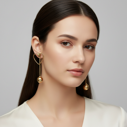 Golden Love Drop Earrings
