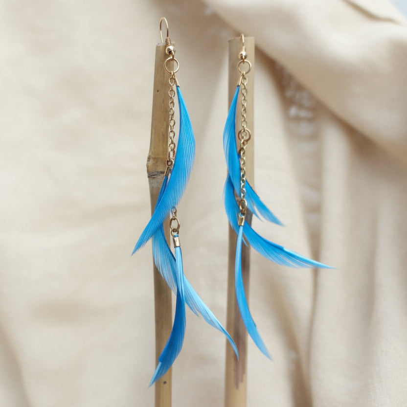 Blue feather