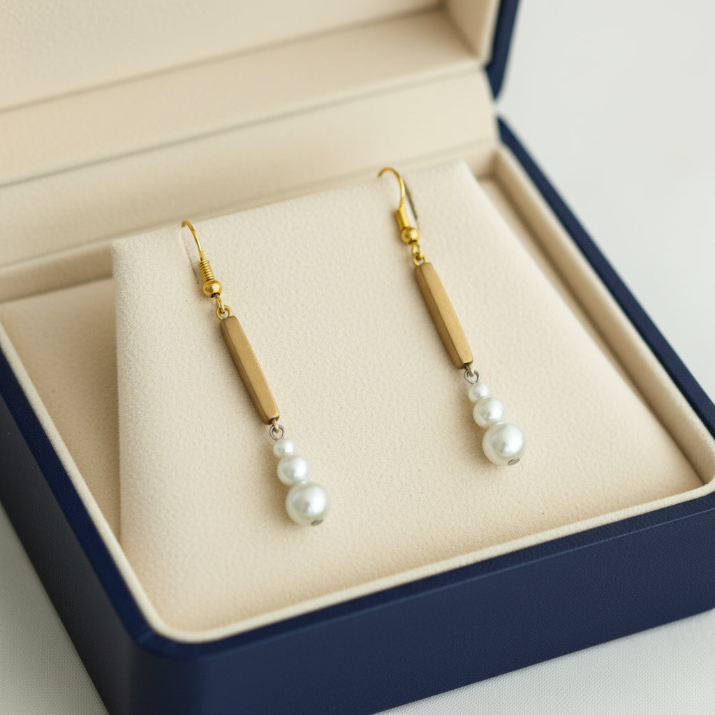 long beaded earrings
