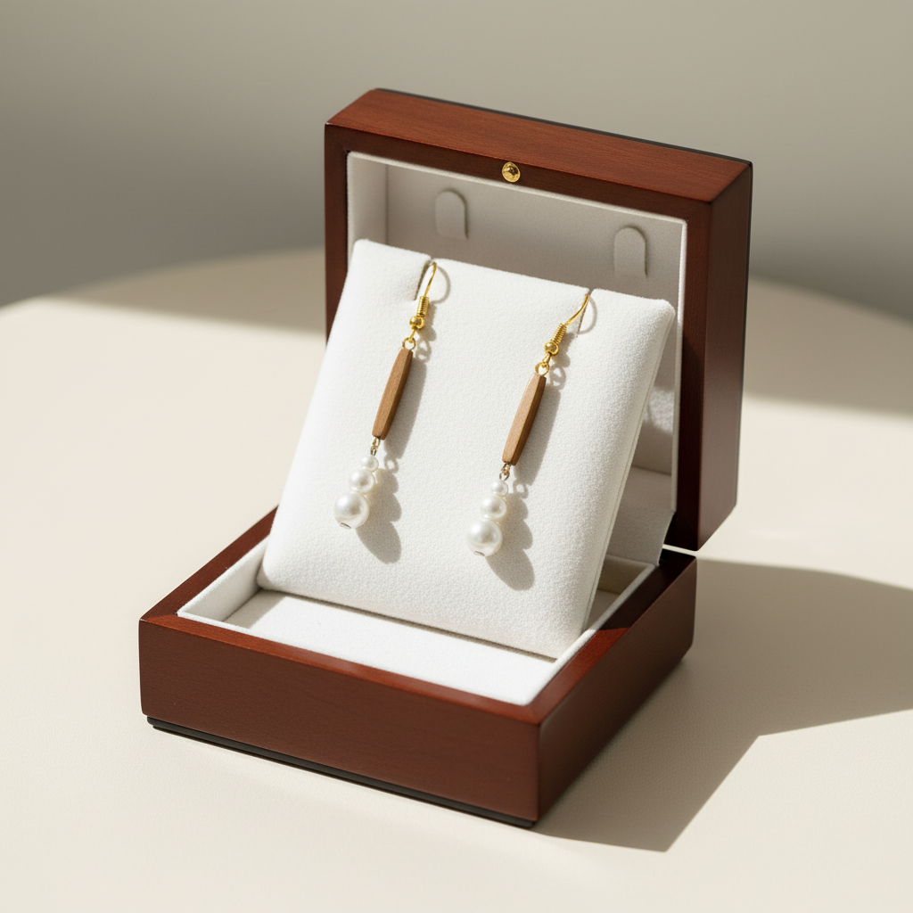 long beaded earrings