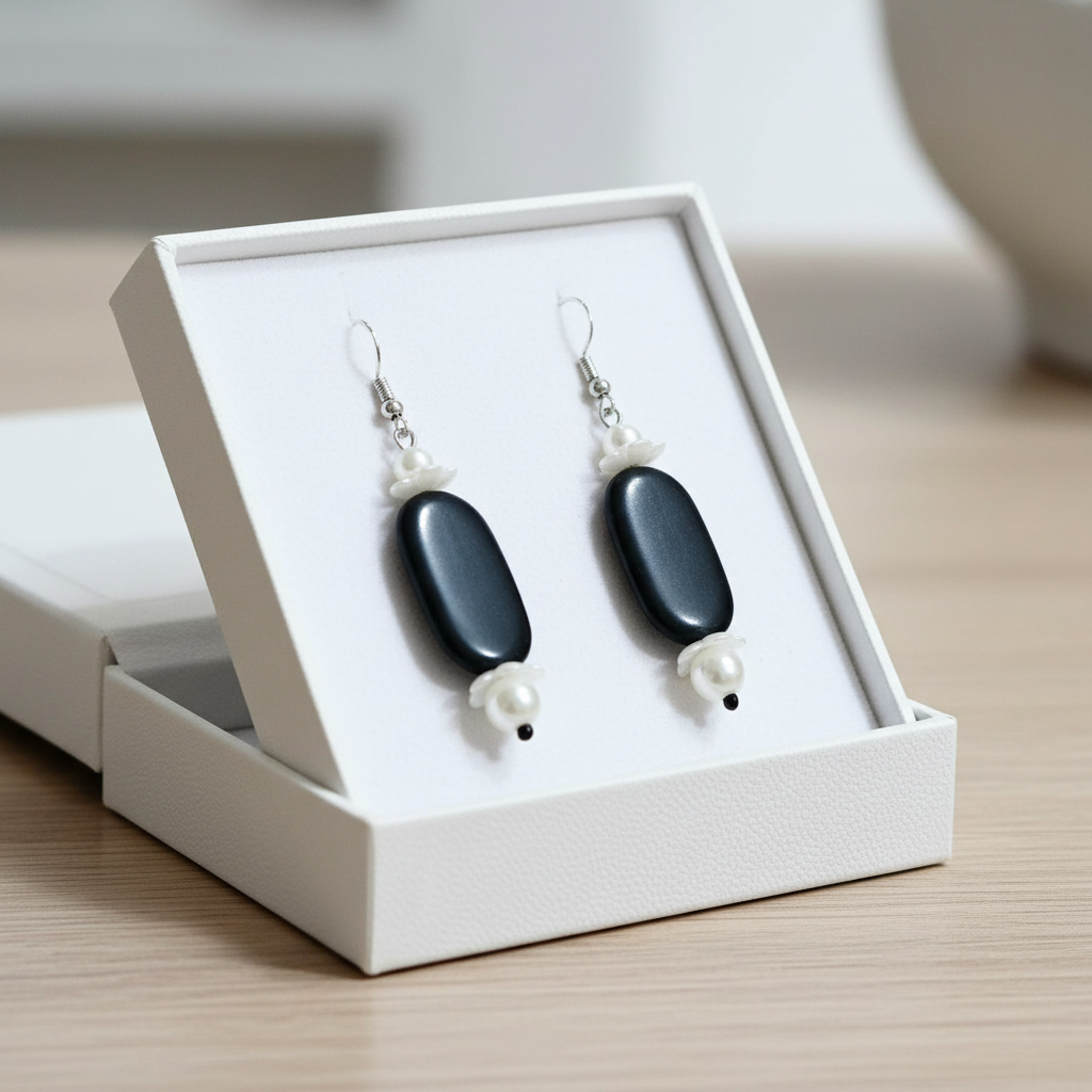 Monochrome Muse Earrings