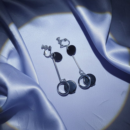 Silver Circle Dangles