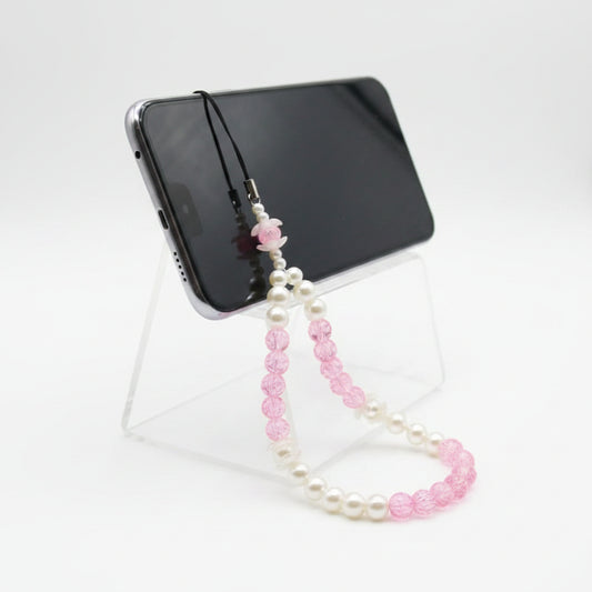 Sweet Blossom Crystal & Pearl Phone Charm