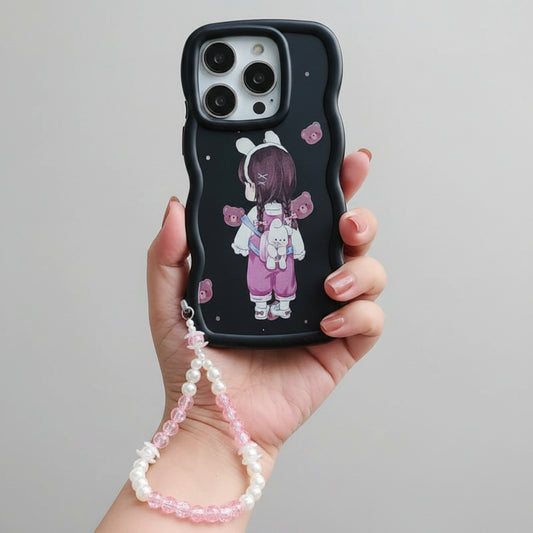 Sweet Blossom Crystal & Pearl Phone Charm