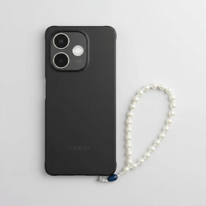 Classic Pearl & Sapphire Blue Phone Strap Wristlet