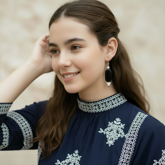 Monochrome Muse Earrings
