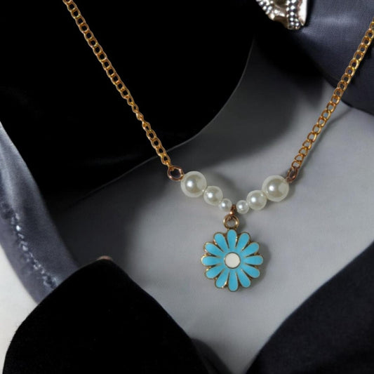 Turquoise Daisy Necklace and Bracelet